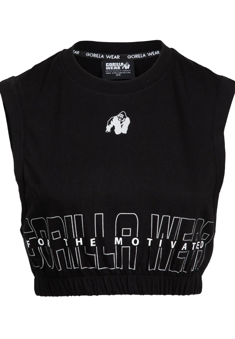 Gorilla Wear Albion Oversized Crop Top - Zwart