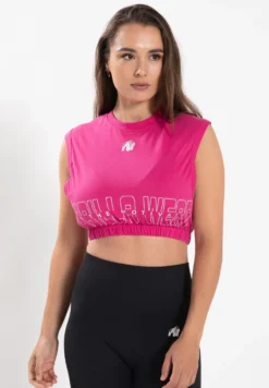Gorilla Wear Albion Oversized Crop Top - Roze