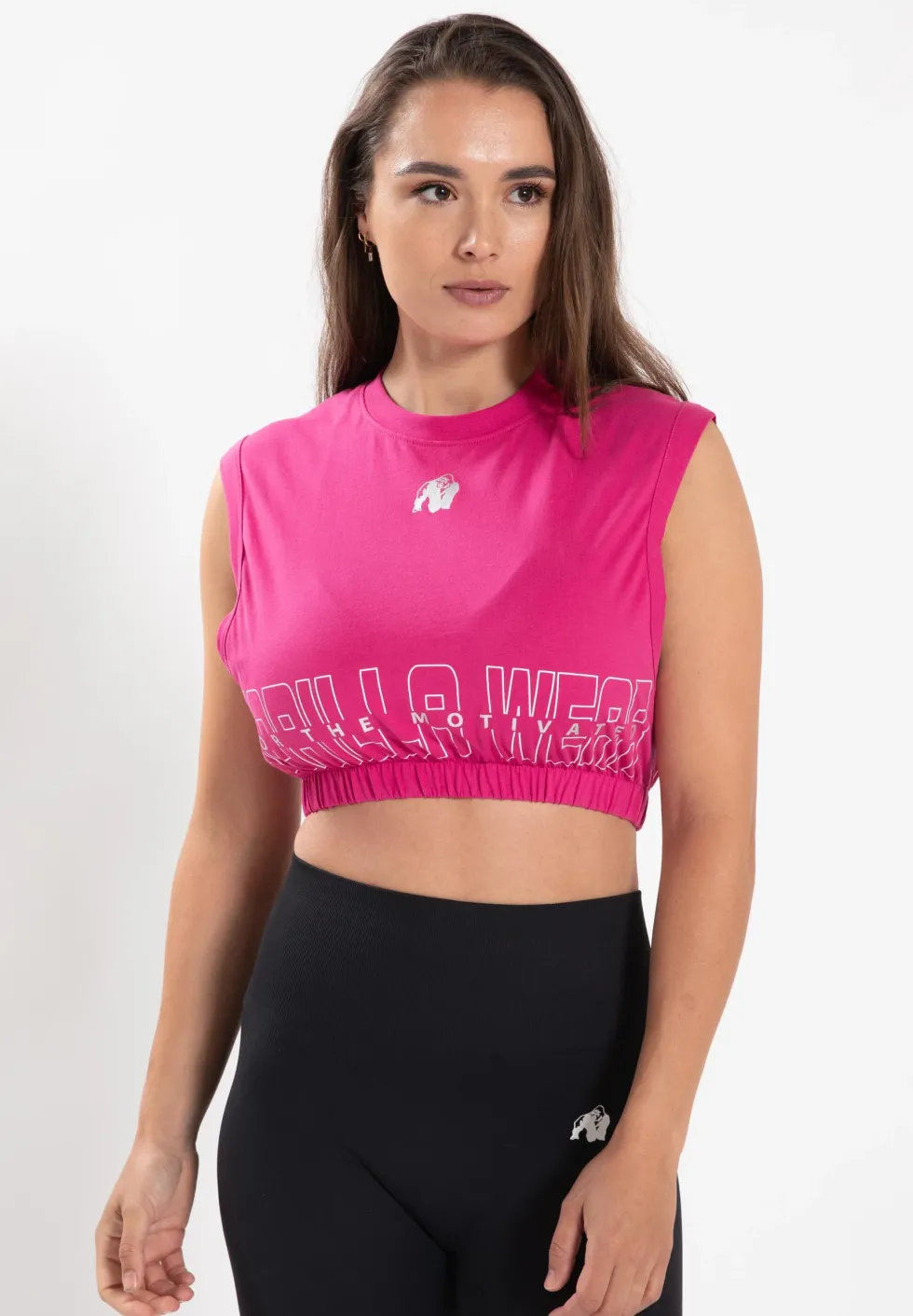 Gorilla Wear Albion Oversized Crop Top - Roze