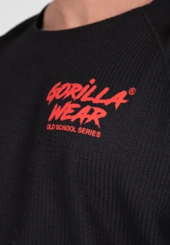 Gorilla Wear Augustine Old School Work out Top - Zwart/Rood