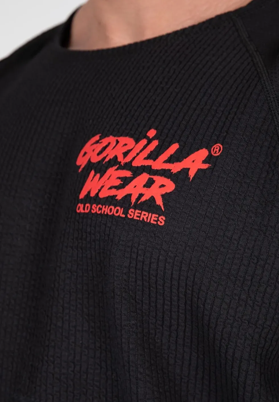 Gorilla Wear Augustine Old School Work out Top - Zwart/Rood