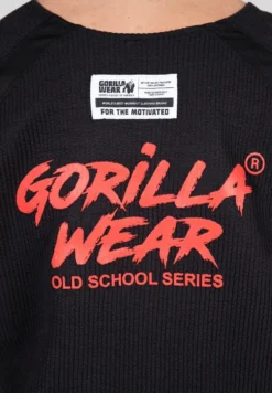 Gorilla Wear Augustine Old School Work out Top - Zwart/Rood