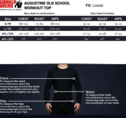 Gorilla Wear Augustine Old School Work out Top - Zwart/Rood