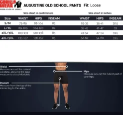 Gorilla Wear Augustine Old School Trainingsbroek - Zwart/Rood