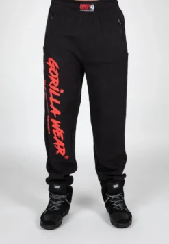 Gorilla Wear Augustine Old School Trainingsbroek - Zwart/Rood