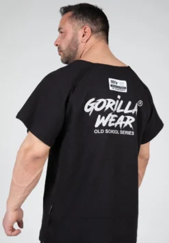 Gorilla Wear Augustine Old School Work Out Top - Zwart