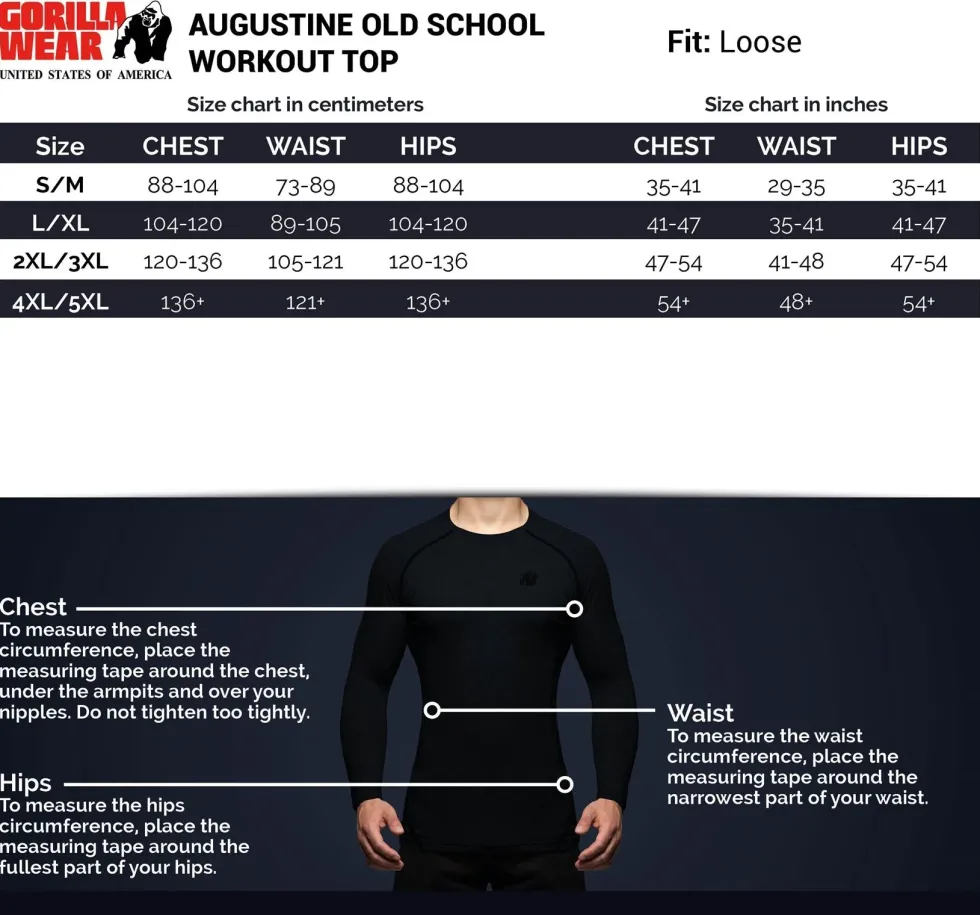 Gorilla Wear Augustine Old School Work Out Top - Grijs