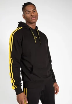 Gorilla Wear Banks Oversized Hoodie - Zwart/Geel
