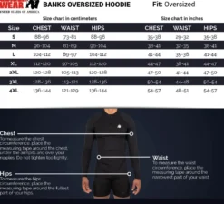 Gorilla Wear Banks Oversized Hoodie - Zwart/Geel