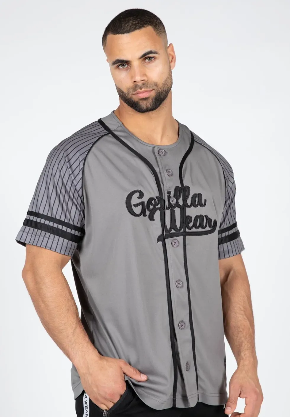 Gorilla Wear 82 Baseball Jersey - Grijs