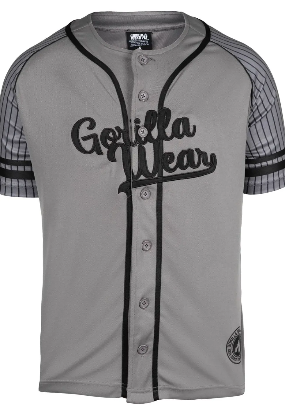 Gorilla Wear 82 Baseball Jersey - Grijs