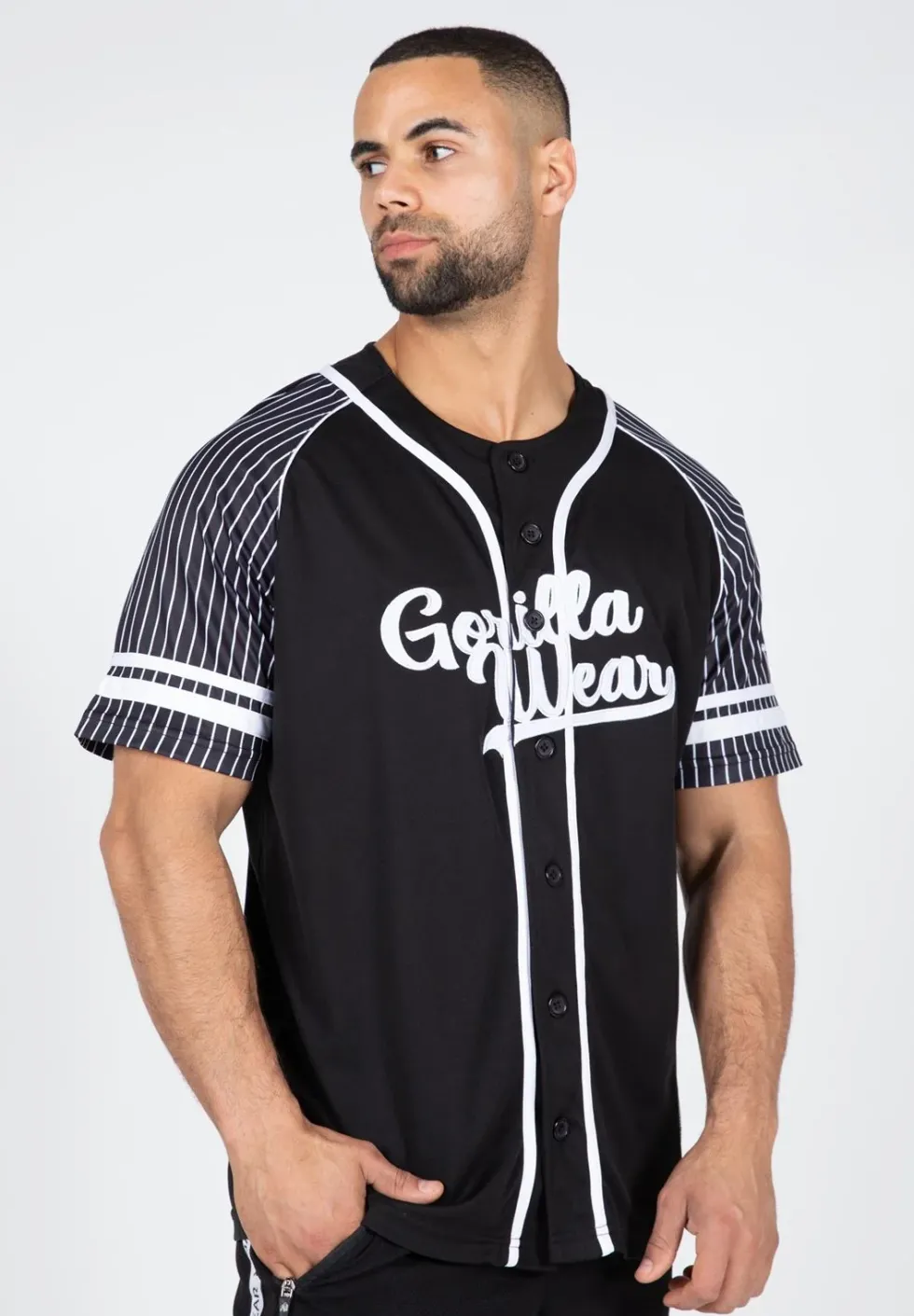 Gorilla Wear 82 Baseball Jersey - Zwart