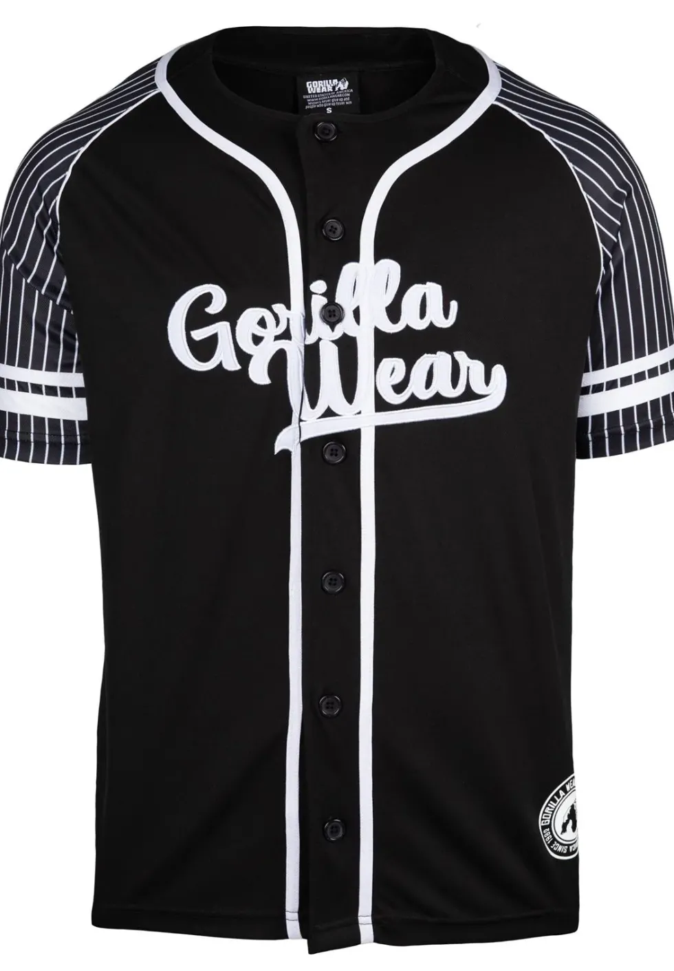 Gorilla Wear 82 Baseball Jersey - Zwart