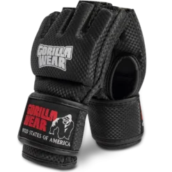 Gorilla Wear Berea MMA Handschoenen (Zonder Duim) - Zwart/Wit