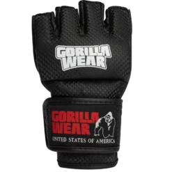 Gorilla Wear Berea MMA Handschoenen (Zonder Duim) - Zwart/Wit