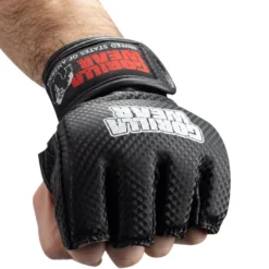 Gorilla Wear Berea MMA Handschoenen (Zonder Duim) - Zwart/Wit