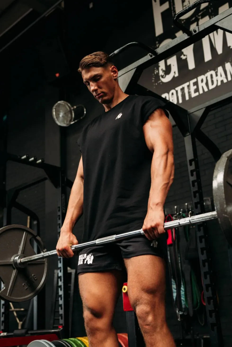Gorilla Wear Bouse Cut Off Tanktop - Zwart