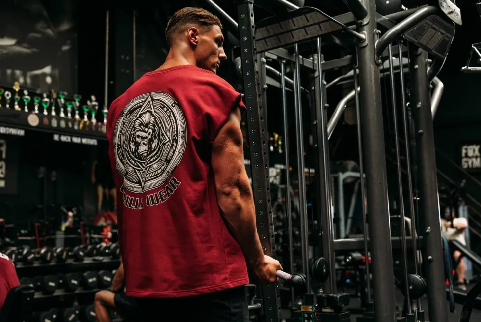 Gorilla Wear Bouse Cut Off Tanktop - Bordeauxrood