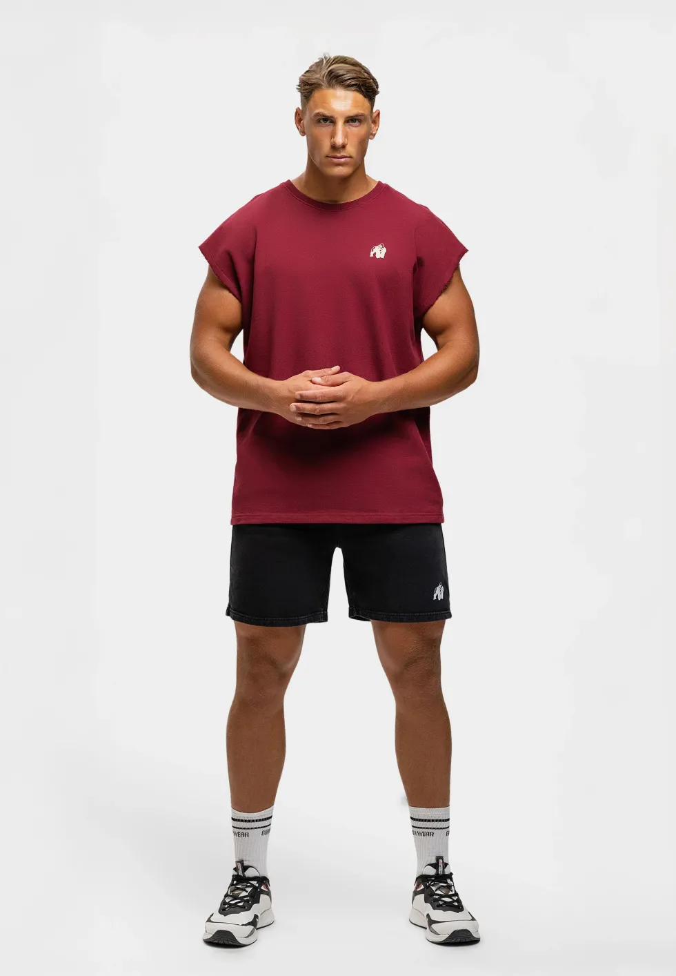Gorilla Wear Bouse Cut Off Tanktop - Bordeauxrood