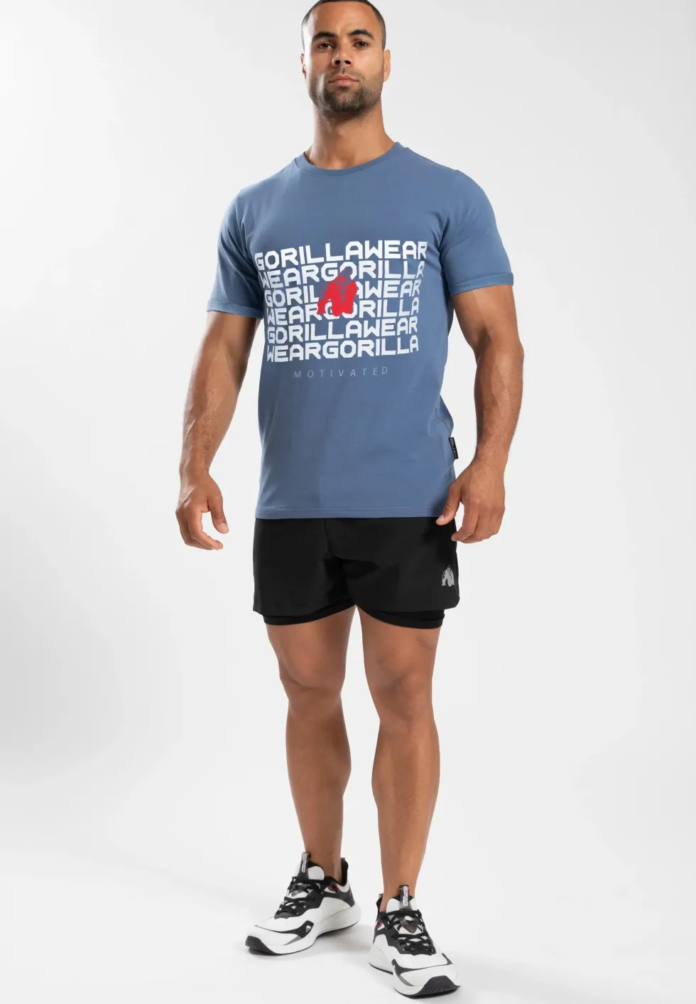 Gorilla Wear Bradley T-shirt - Coronet Blauw