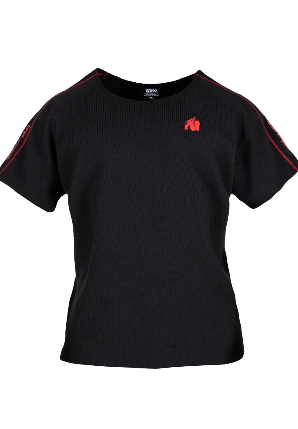 Gorilla Wear Buffalo Old School Workout T-Shirt - Zwart/Rood