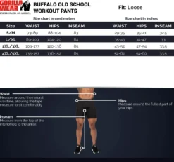 Gorilla Wear Buffalo Old School Trainingsbroek - Zwart/Rood
