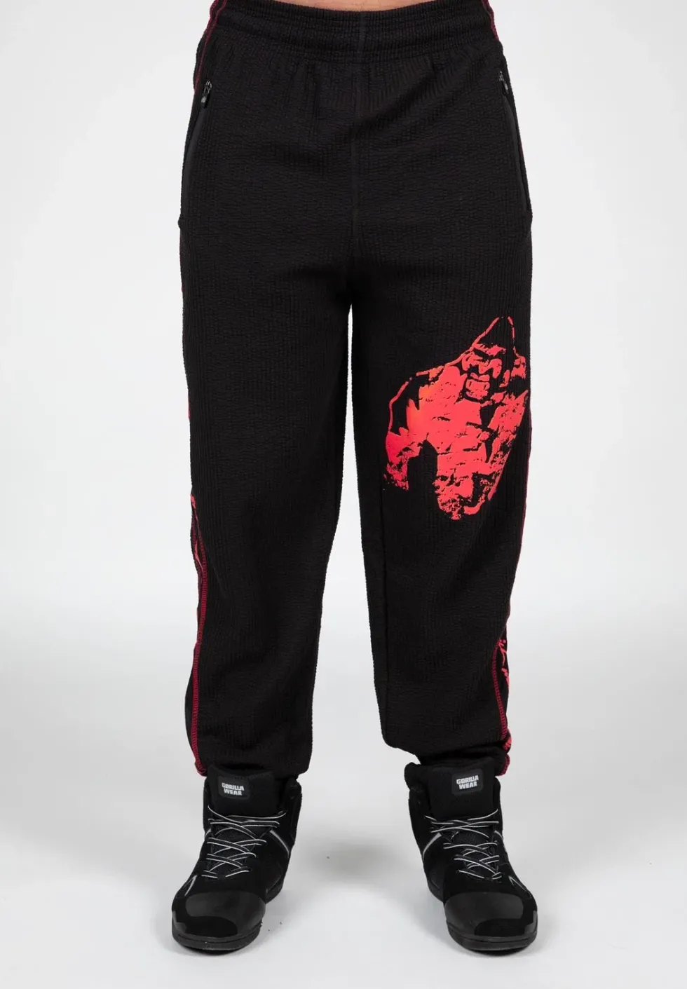 Gorilla Wear Buffalo Old School Trainingsbroek - Zwart/Rood