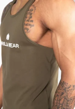 Gorilla Wear Carter Stretch Tank Top - Legergroen