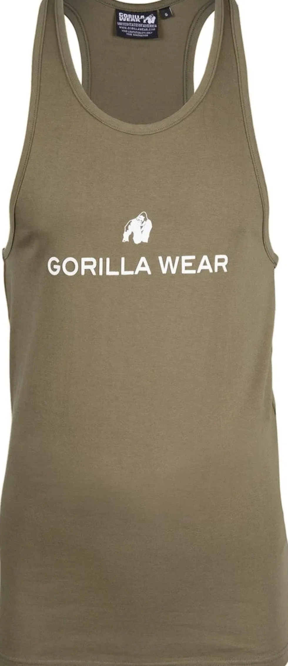 Gorilla Wear Carter Stretch Tank Top - Legergroen