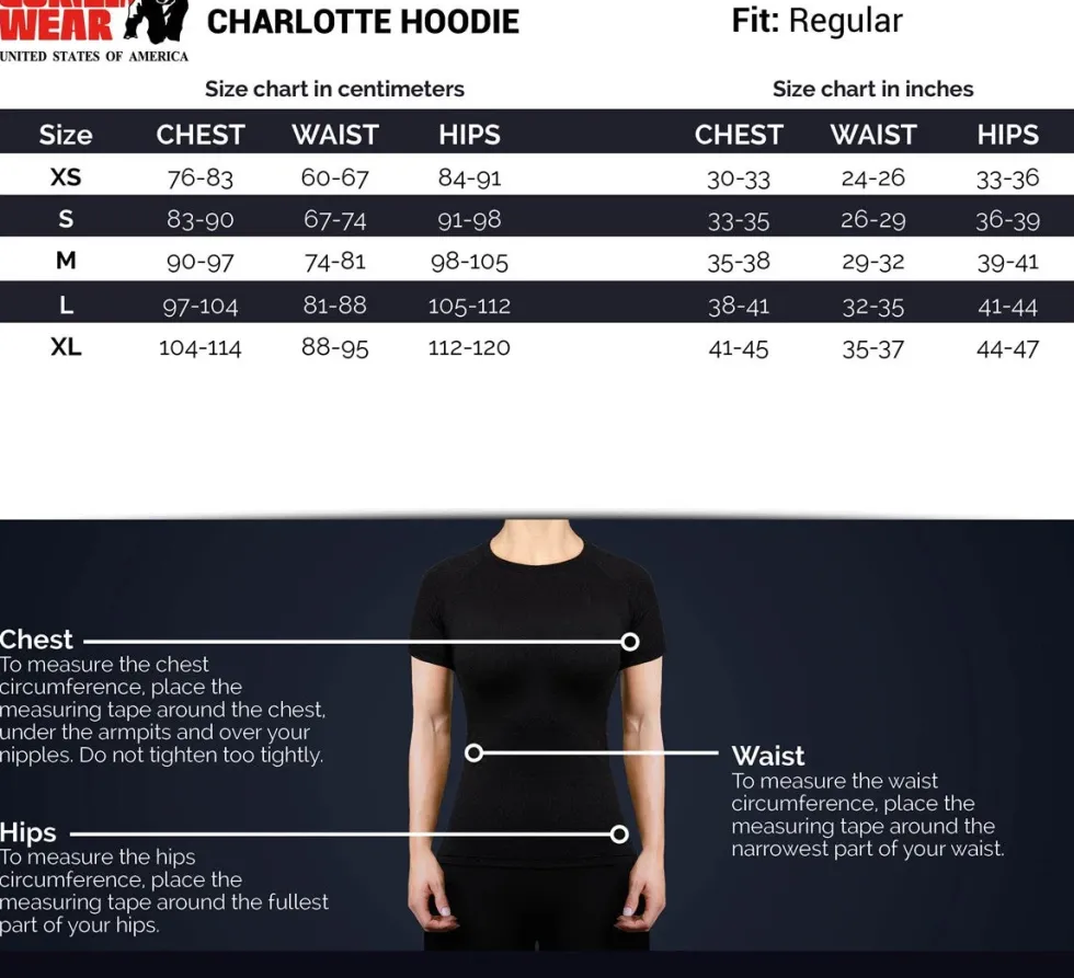 Gorilla Wear Charlotte Hoodie - Lila