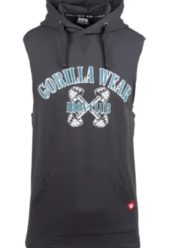 Gorilla Wear Chico Mouwloos T-shirt met Capuchon - Donkergrijs