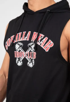 Gorilla Wear Chico Mouwloos T-shirt met Capuchon - Zwart