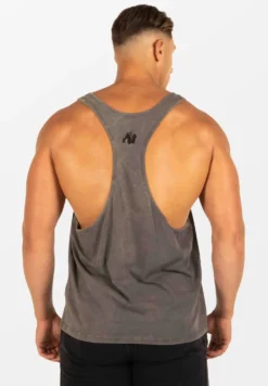 Gorilla Wear Churchill Stringer - Verwassen Grijs