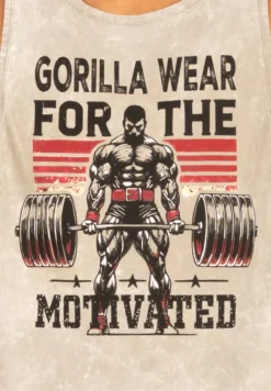 Gorilla Wear Churchill Stringer - Verwassen Groen