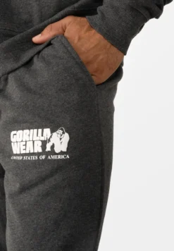 Gorilla Wear Classic Oversized Sweatpants - Donkergrijs Gemeleerd