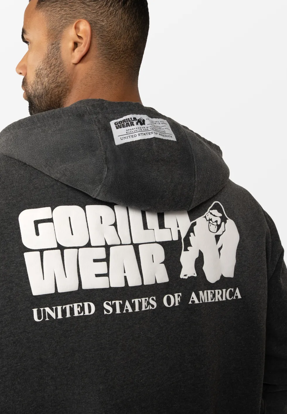 Gorilla Wear Classic Oversized Vest - Donkergrijs Gemeleerd