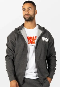 Gorilla Wear Classic Oversized Vest - Donkergrijs Gemeleerd