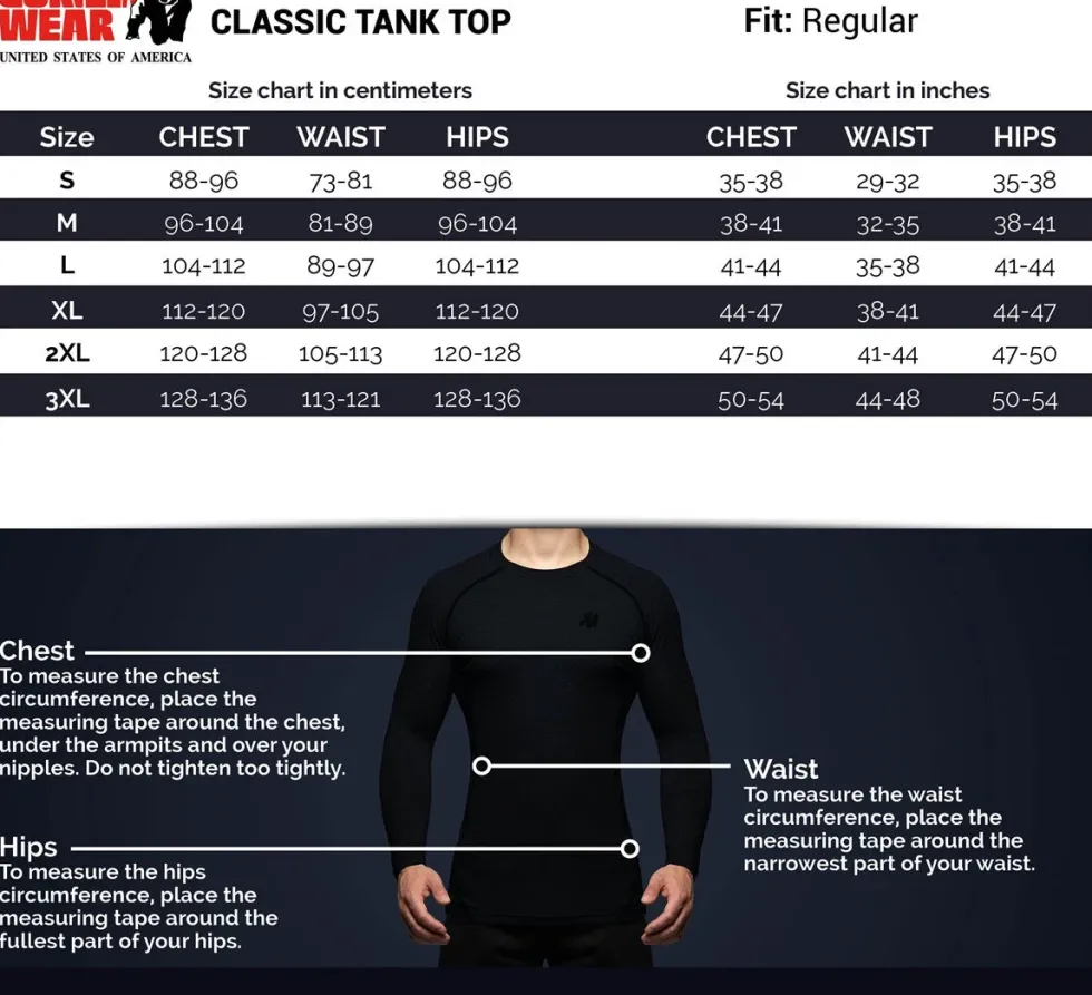 Gorilla Wear Classic Tank Top - Goud