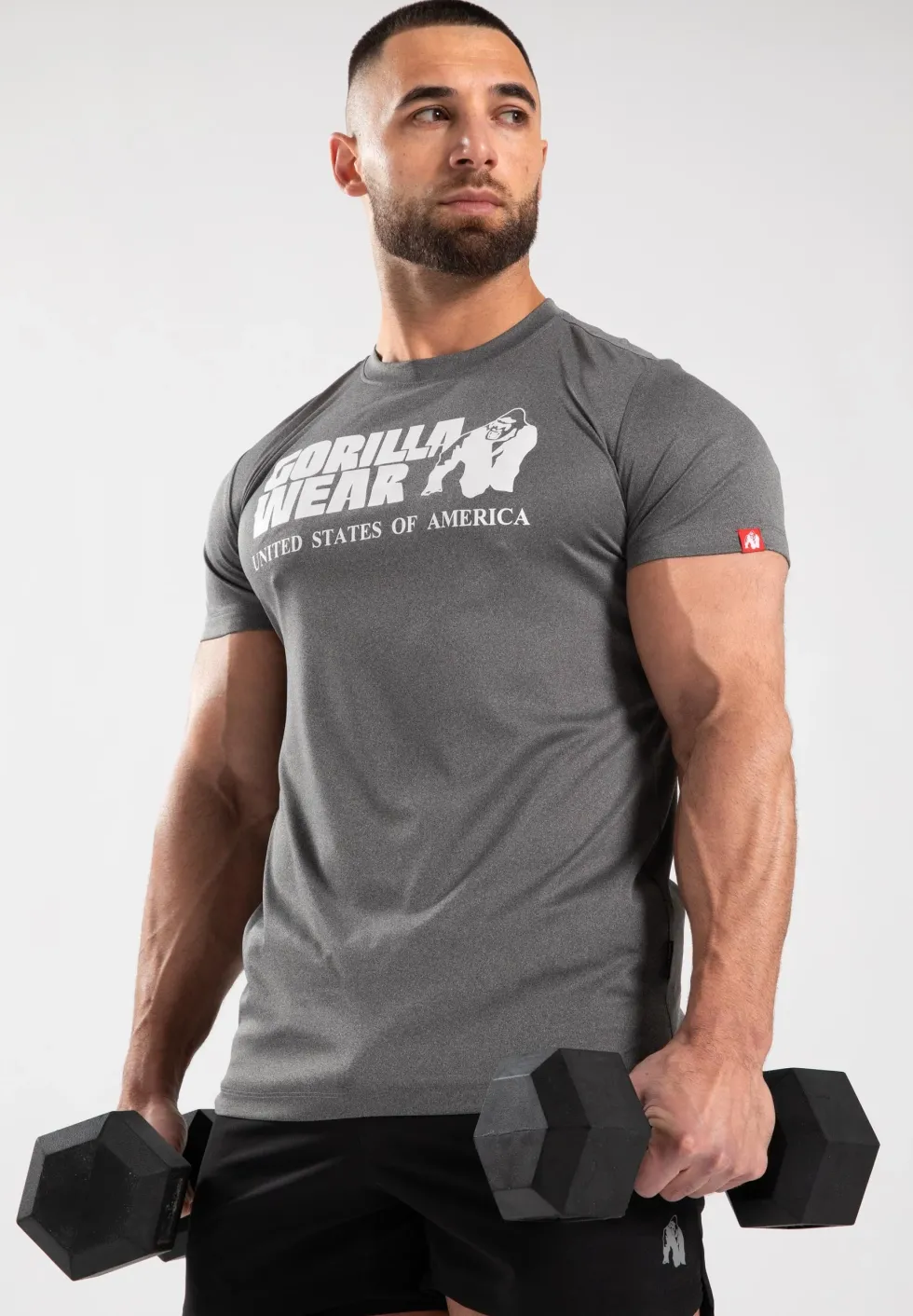 Gorilla Wear Classic Training T-shirt - Grijs Gemêleerd