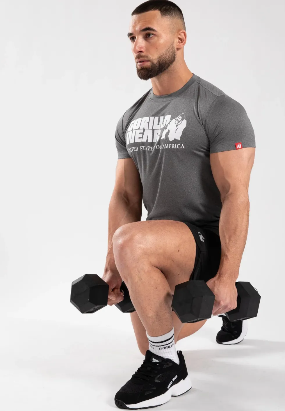 Gorilla Wear Classic Training T-shirt - Grijs Gemêleerd