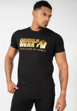 Gorilla Wear Classic T-shirt - Zwart/Goud