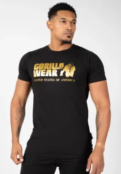 Gorilla Wear Classic T-shirt - Zwart/Goud