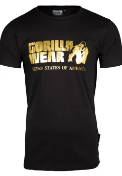 Gorilla Wear Classic T-shirt - Zwart/Goud