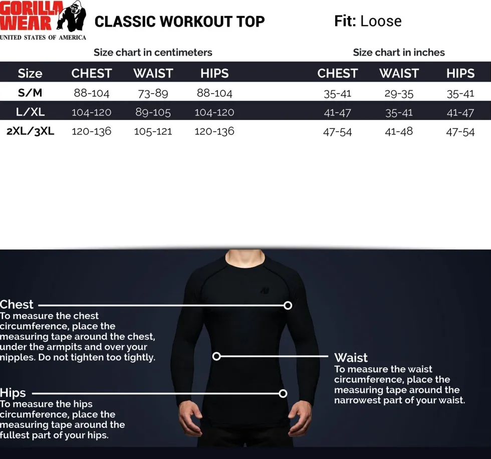 Gorilla Wear Classic Work Out Top - Zwart