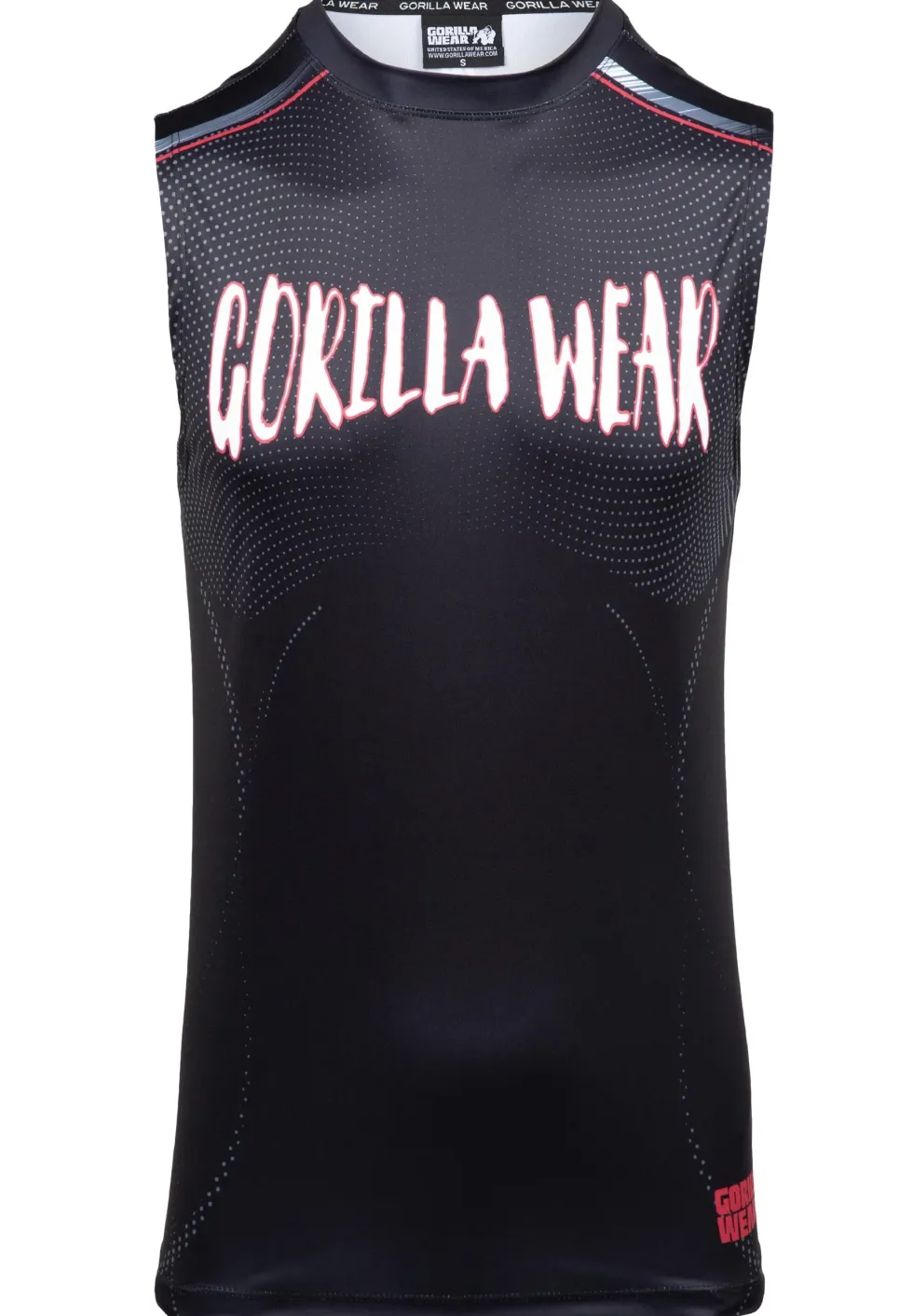 Gorilla Wear Clayton Tank Top - Zwart/Rood