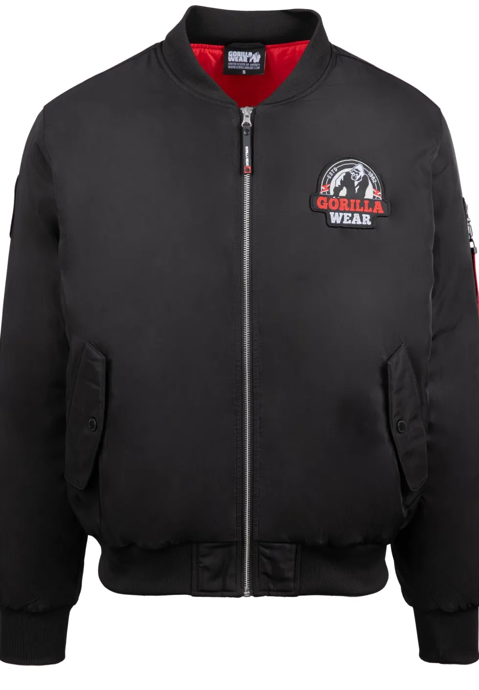 Gorilla Wear Covington Bomber Jacket - Zwart