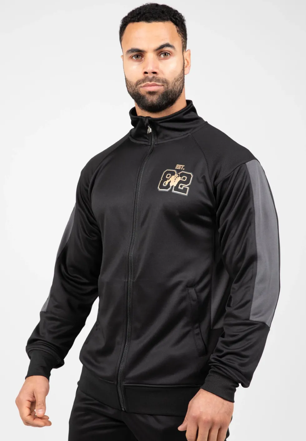 Gorilla Wear Devon Trainingsjas - Zwart/Grijs