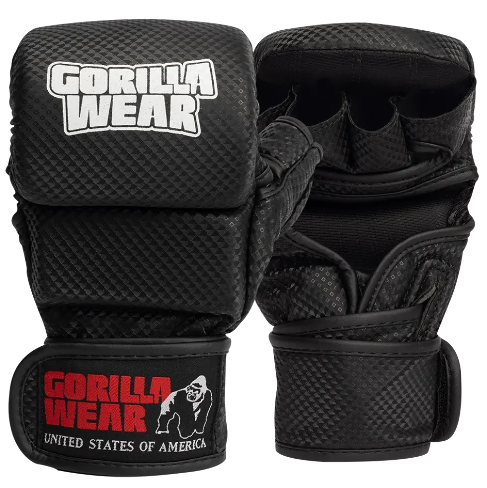 Gorilla Wear Ely MMA Bokshandschoenen - Zwart/Wit