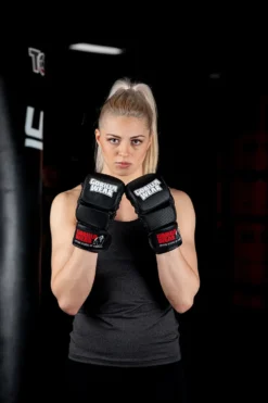 Gorilla Wear Ely MMA Bokshandschoenen - Zwart/Wit