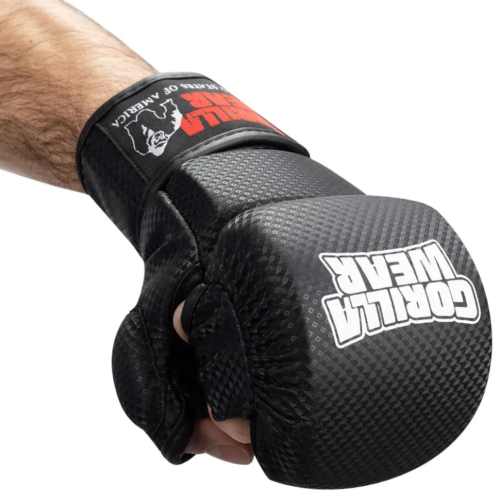 Gorilla Wear Ely MMA Bokshandschoenen - Zwart/Wit